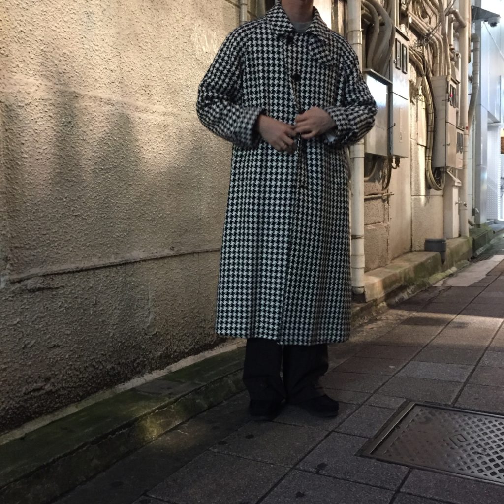 cantate/カンタータ】Houndstooth Check Balmacaan Coat【買取入荷情報